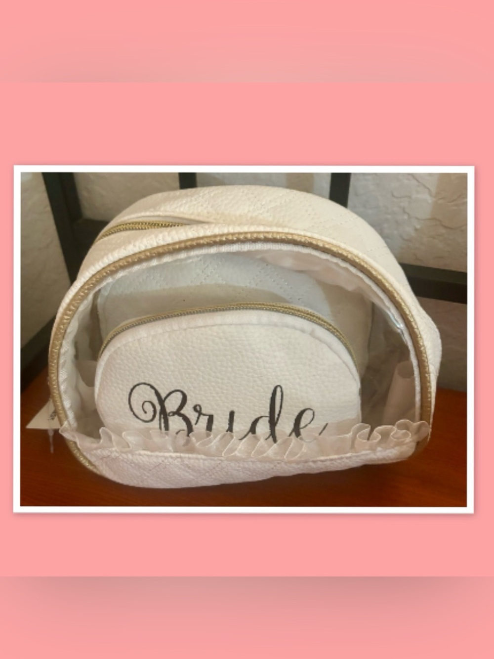 Bride Cosmetic Bag Set ~ New